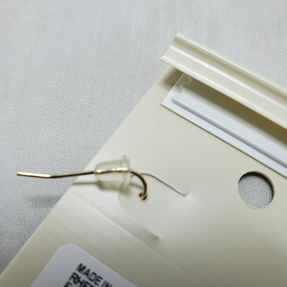 Ruff Hewn Bohemian Gold Teardrop Earrings (fish hook) - Picture 4 of 4